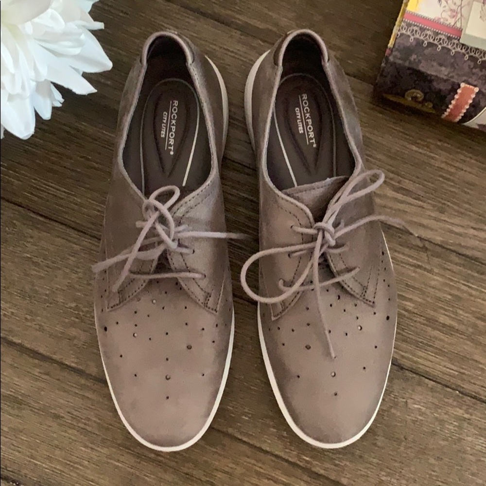 Rockport Oxford Women’s Size 8.5 Pewter - Picture 4 of 7